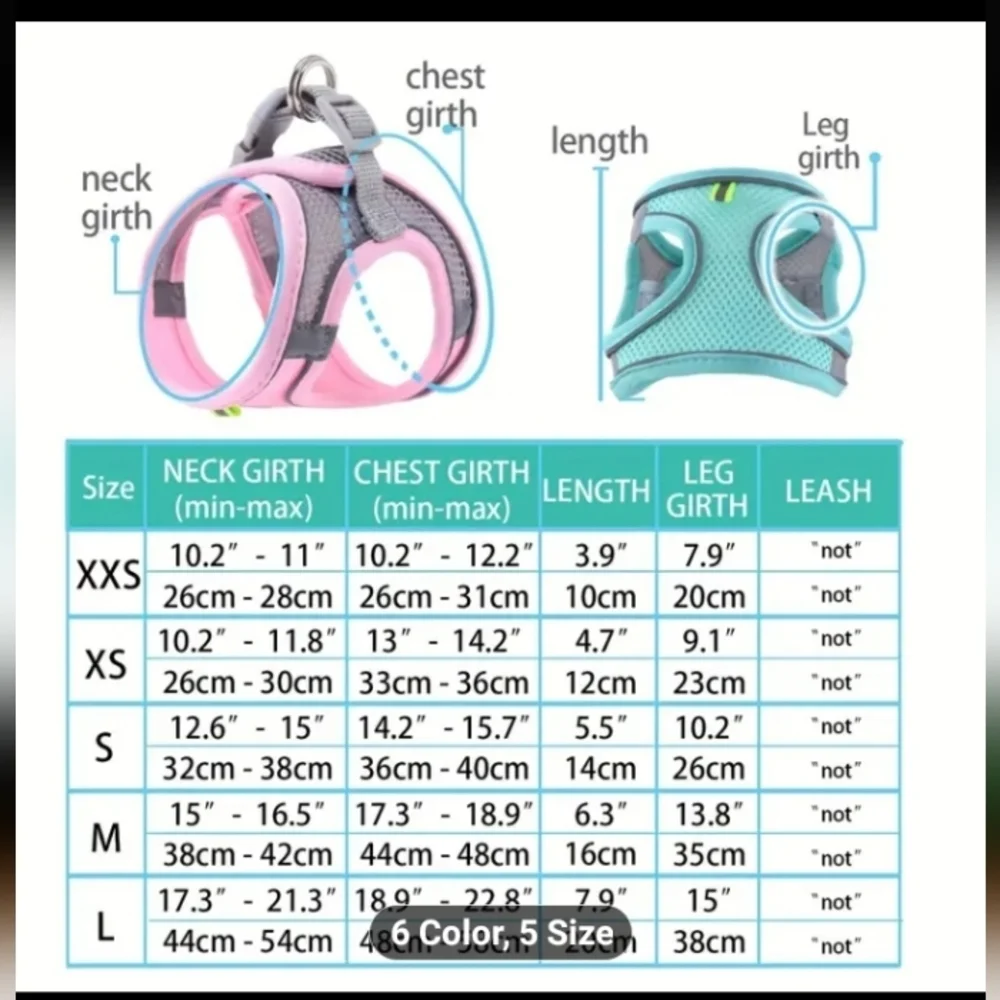 > Colorful Dog Harness